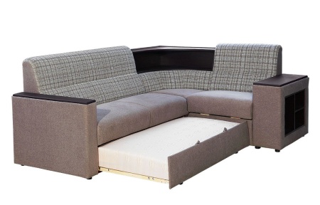 Угловой Диван с Полками Магнолия №1/Разные Цвета Ш-2570 х Г-1900 х В-960 мм