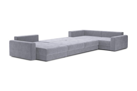 Диван п-образный тик-так Омега серый